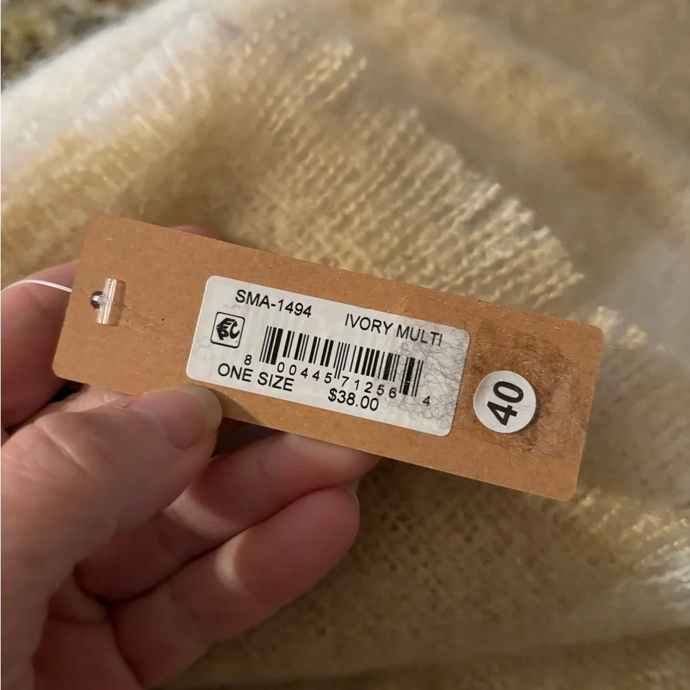21” wide X 6’ long. Brand new with tags Steve Madden Shaw‎ super soft.